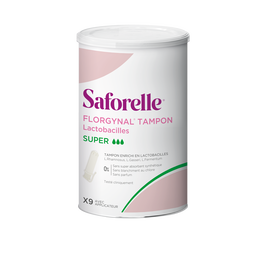 Florgynal Tampon Lactobacilles, Avec applicateur - 9 tampons Super, small